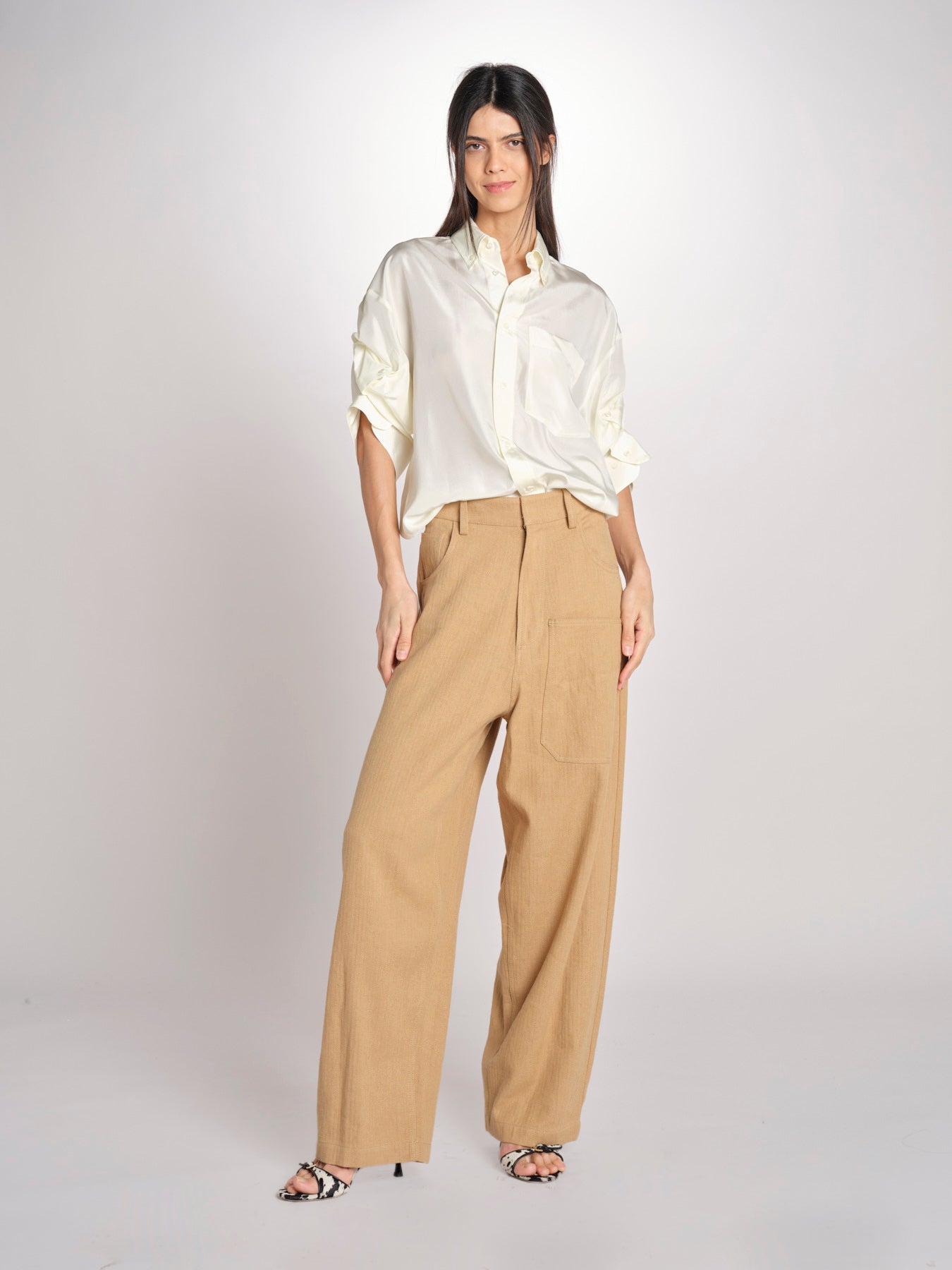 Camicia manica puntata BUBA MJD166_AU8008 VANILLA jejia 