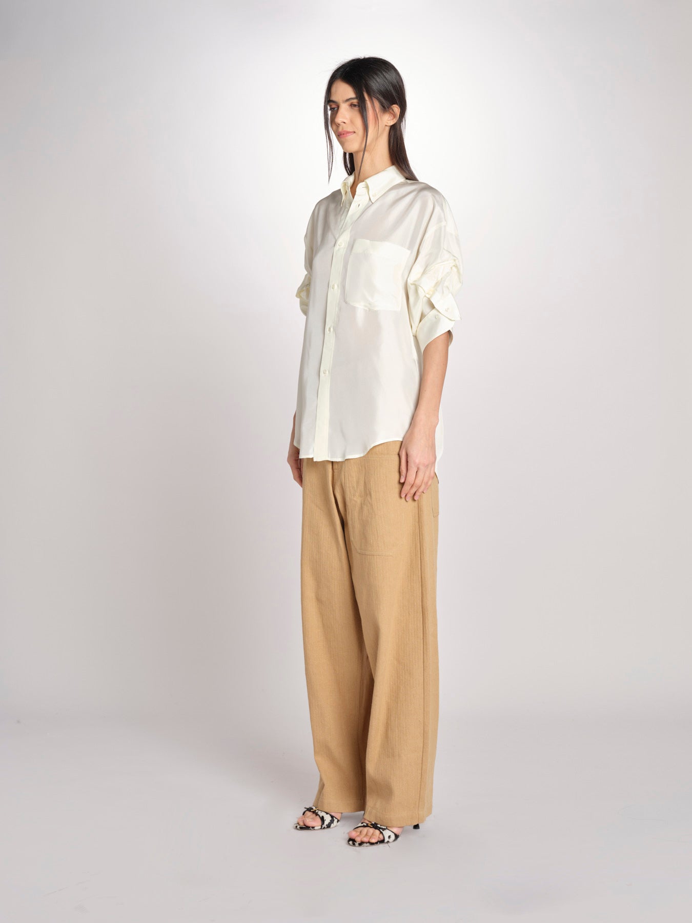 Camicia manica puntata BUBA MJD166_AU8008 VANILLA jejia 