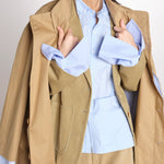 Giacca in canvas con tasche toppa CAMILLE MJD522_ATEX46 NUT jejia 