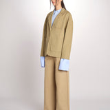 Giacca in canvas con tasche toppa CAMILLE MJD522_ATEX46 NUT jejia 