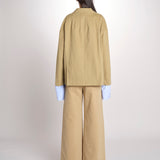 Giacca in canvas con tasche toppa CAMILLE MJD522_ATEX46 NUT jejia 