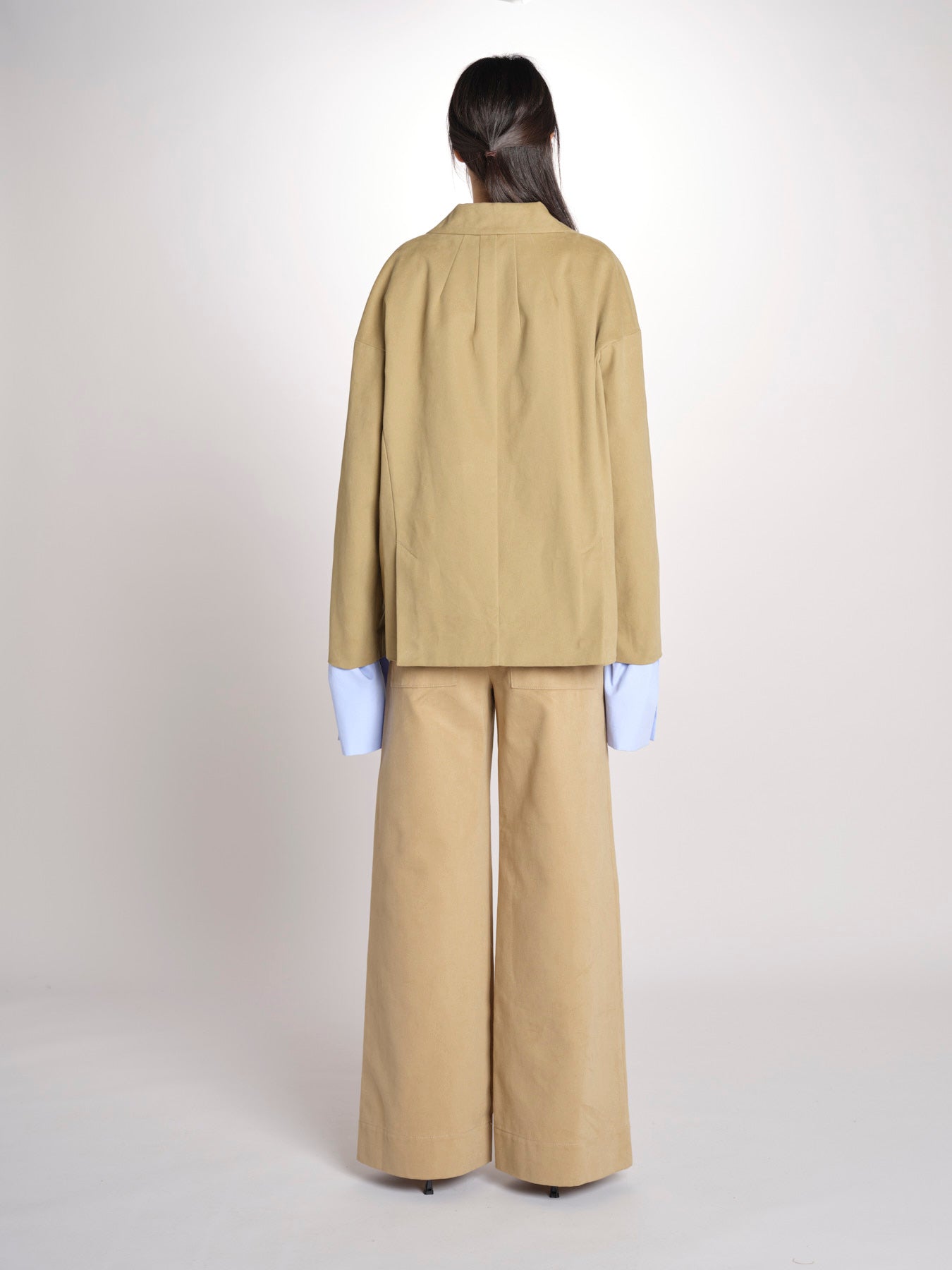 Giacca in canvas con tasche toppa CAMILLE MJD522_ATEX46 NUT jejia 
