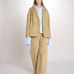 Giacca in canvas con tasche toppa CAMILLE MJD522_ATEX46 NUT jejia 