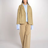 Giacca in canvas con tasche toppa CAMILLE MJD522_ATEX46 NUT jejia 