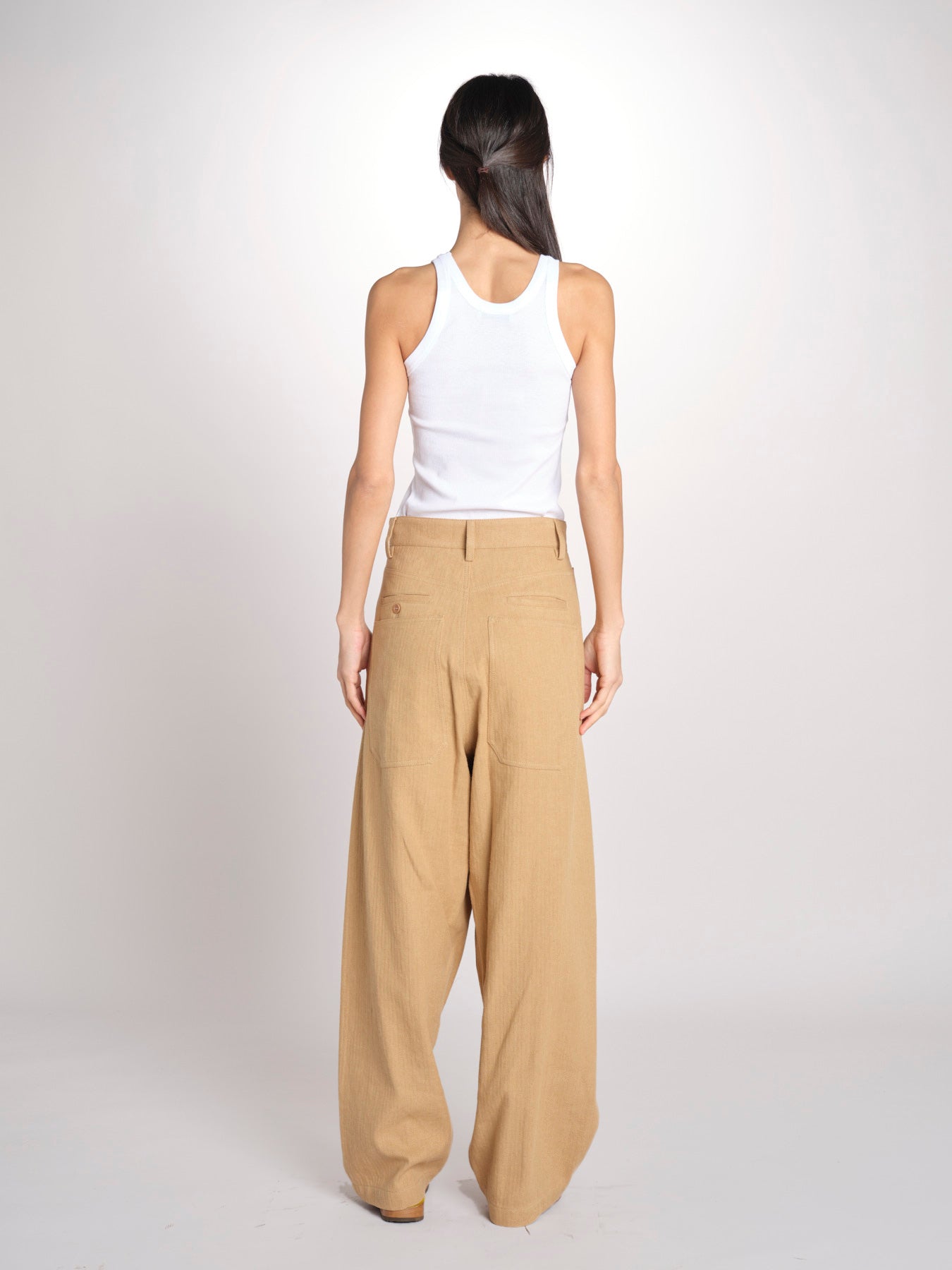 Pantalone con tasche CARLA MJD230_S93058 ROYAL YELLOW jejia 