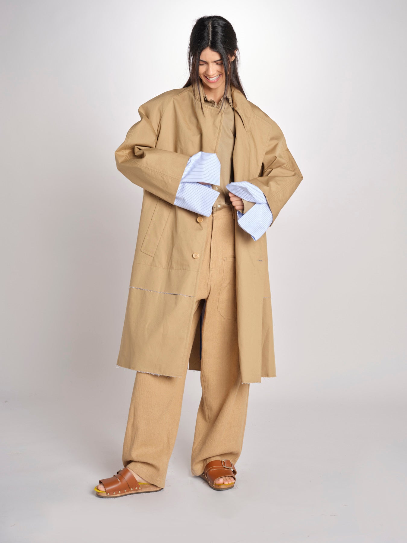 trench CHARLIZE TRENCH MJD558_MONTR_ BEIGE jejia 