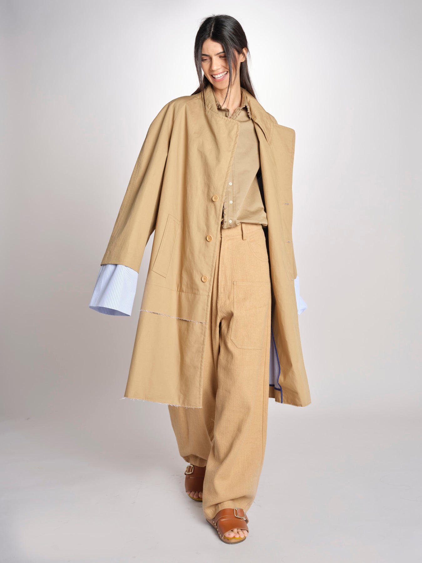 trench CHARLIZE TRENCH MJD558_MONTR_ BEIGE jejia 