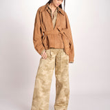 bomber over in camoscio EMMA MJD553PTEX104 BROWN jejia 