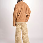 bomber over in camoscio EMMA MJD553PTEX104 BROWN jejia 