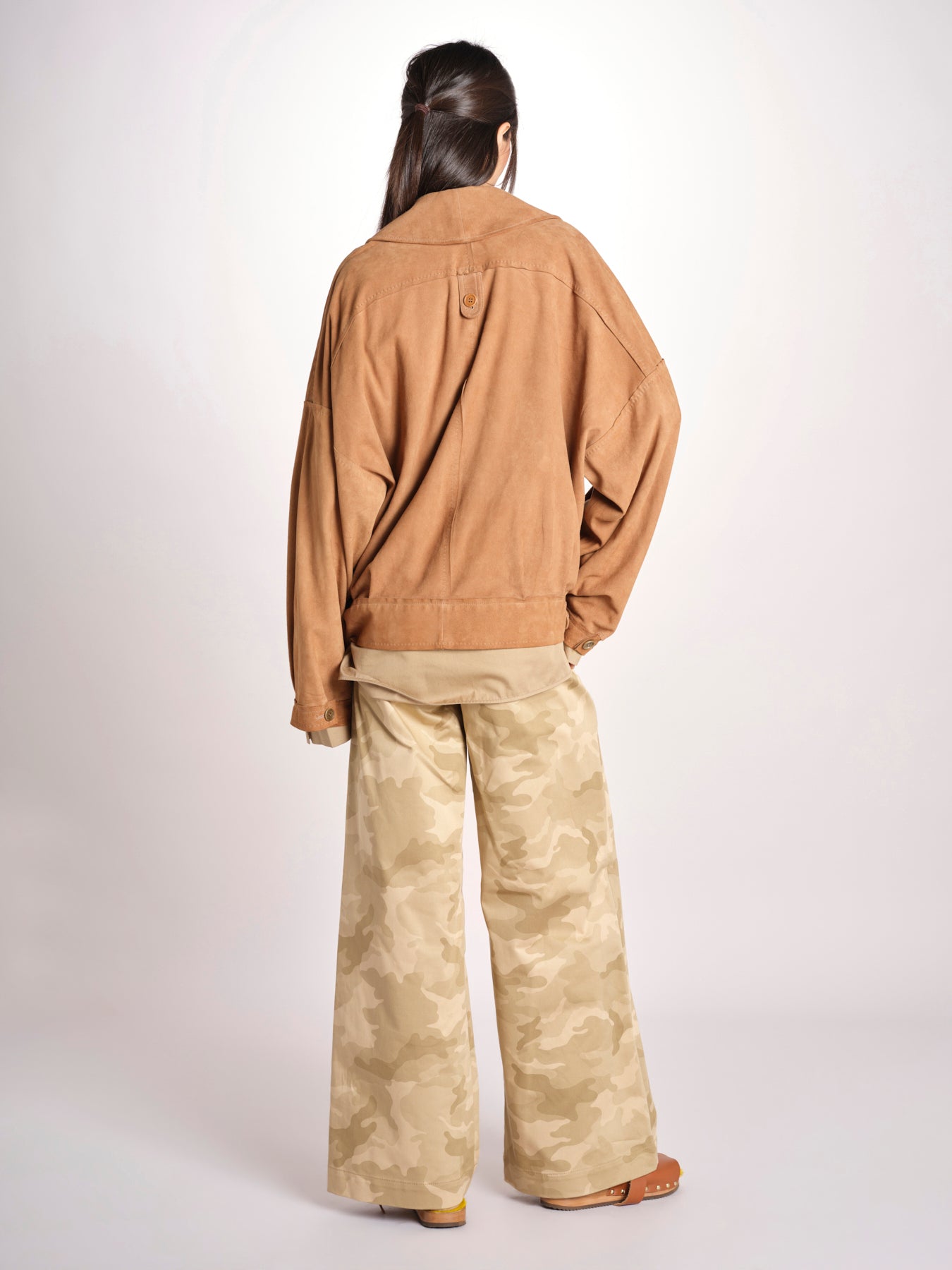 bomber over in camoscio EMMA MJD553PTEX104 BROWN jejia 