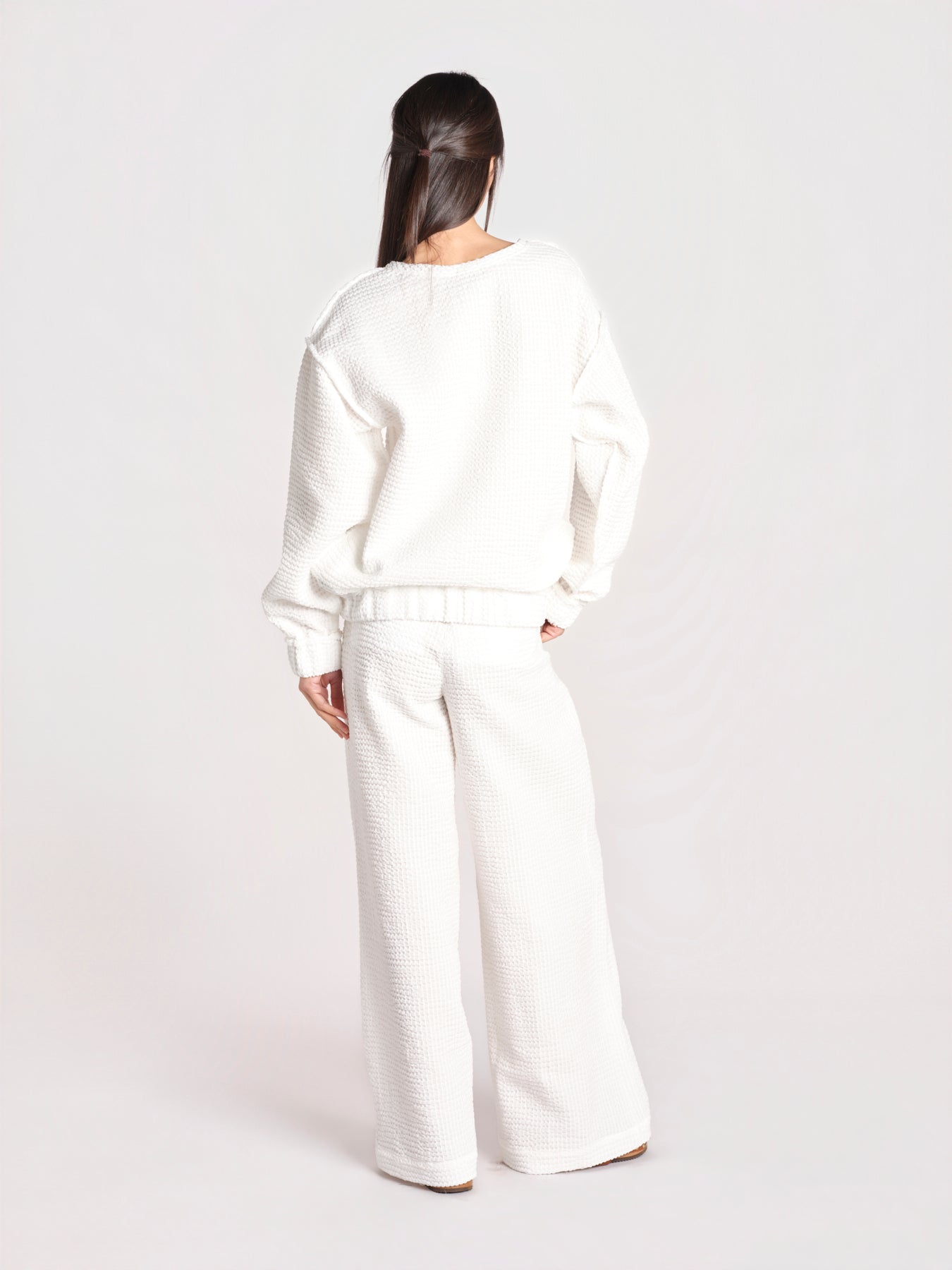 maglia effetto waffle JEJIA MJD171_SHUKU3 WHITE WAFFLE jejia 