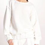 maglia effetto waffle JEJIA MJD171_SHUKU3 WHITE WAFFLE jejia 
