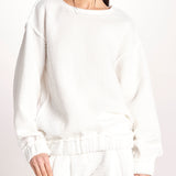 maglia effetto waffle JEJIA MJD171_SHUKU3 WHITE WAFFLE jejia 