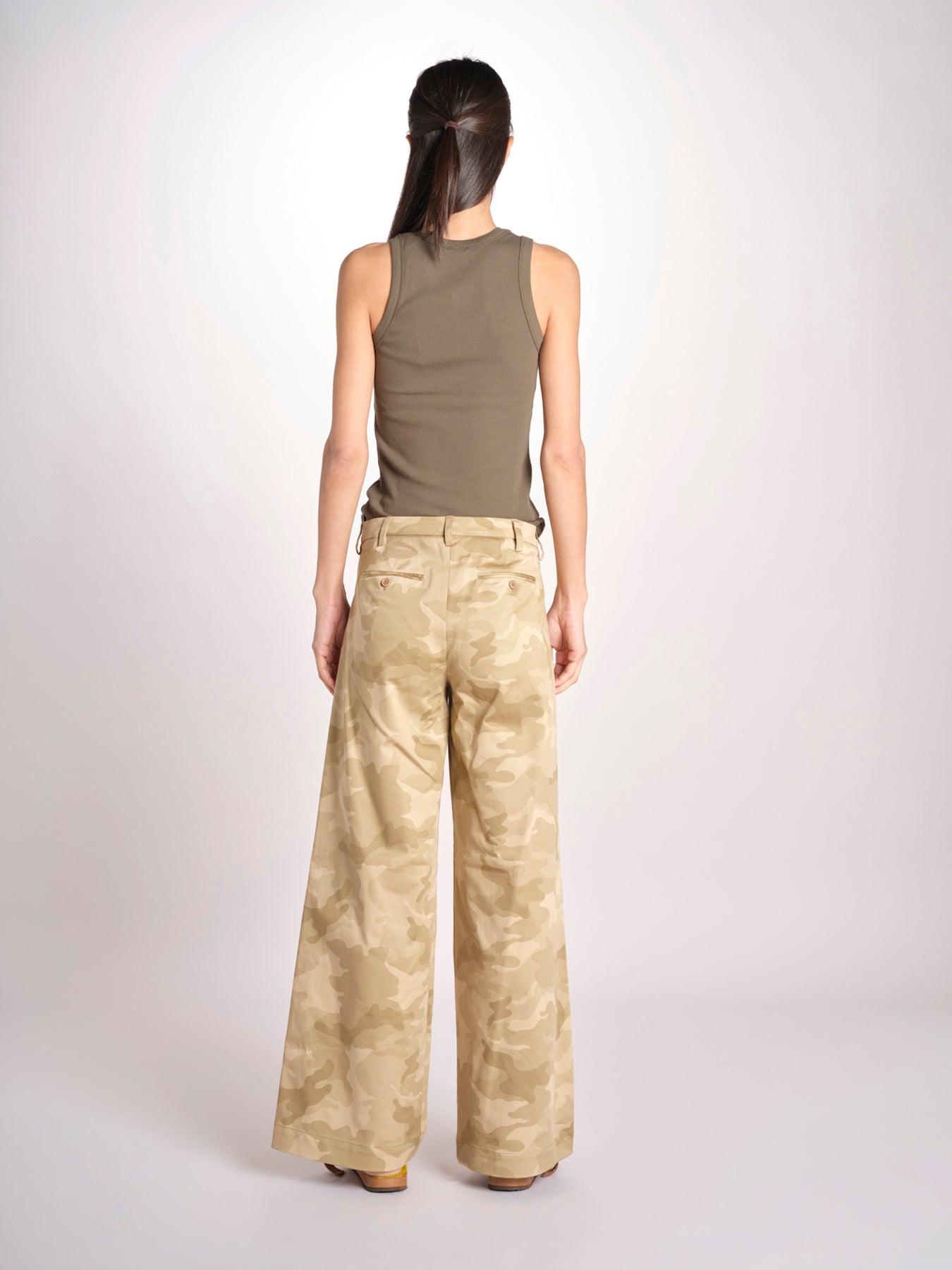 pantaloni camouflage KATHERINE MJD217_A02012 BEIGE CAMOUFLAGE jejia 