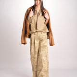 pantaloni camouflage KATHERINE MJD217_A02012 BEIGE CAMOUFLAGE jejia 