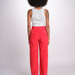 pantalone in seta MOSS MJD244 RED jejia 