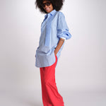 pantalone in seta MOSS MJD244 RED jejia 