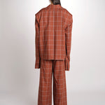 blazer over check OLLY MJD503_LOVECH BURNT CHECK jejia 