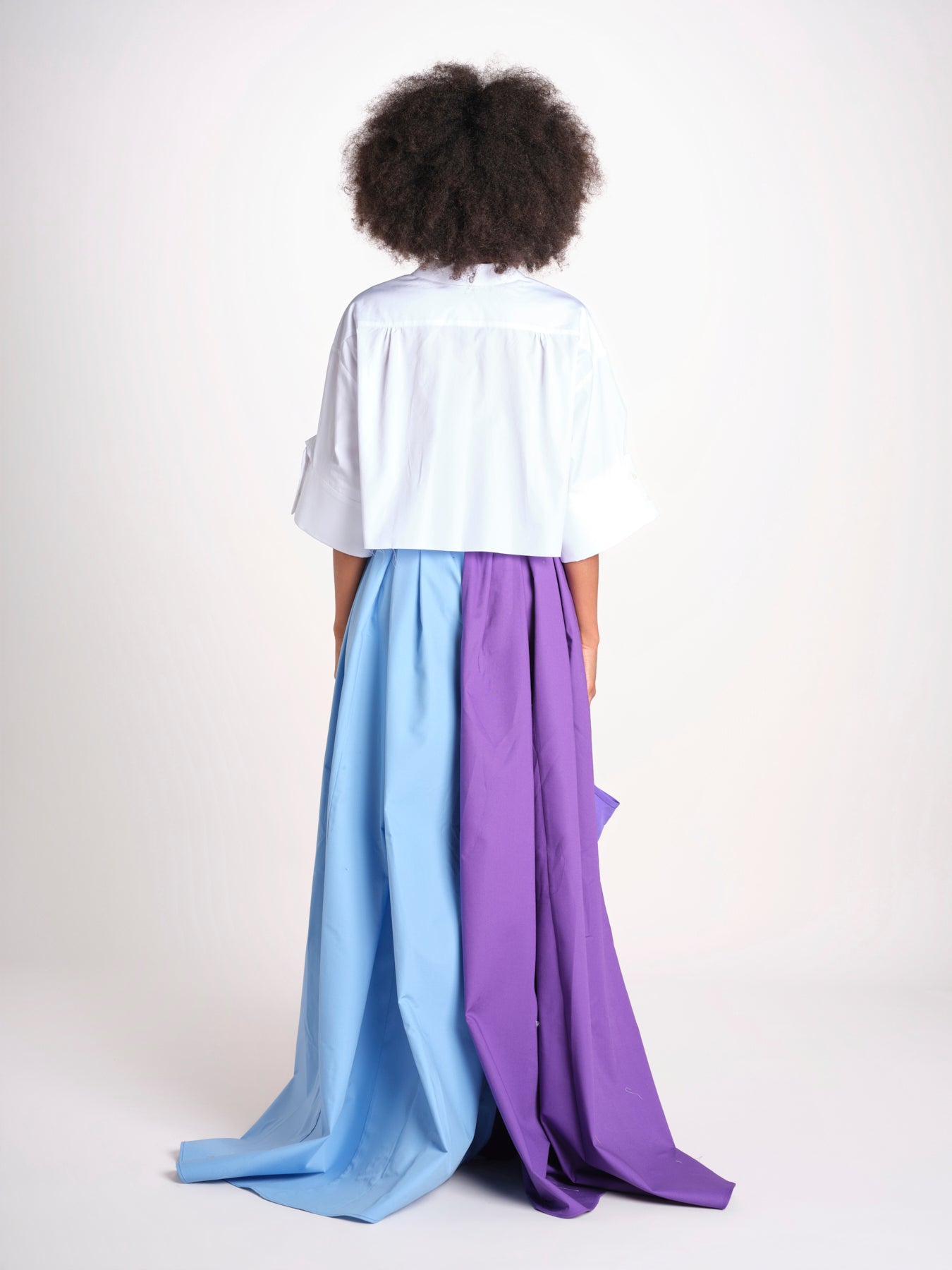 pantalone bicolor RYAN MJD431 PURPLE LIGHT BLU jejia 