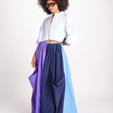 pantalone bicolor RYAN MJD431 PURPLE LIGHT BLU jejia 