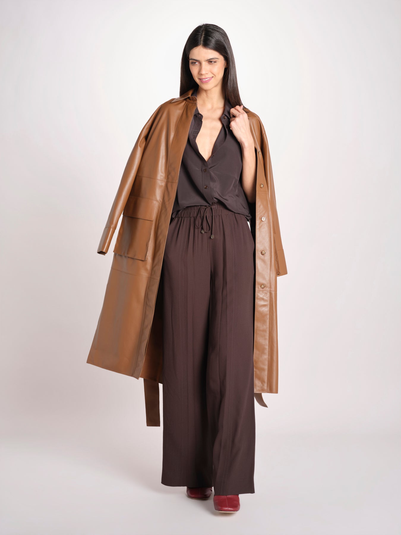 trench in pelle JF008586 CINNAMON 0605 joseph 
