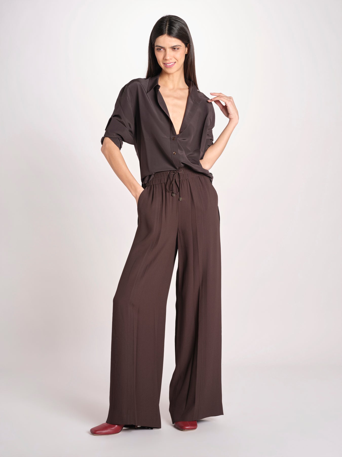pantalone con coulisse JF009613 COCOA 1204 joseph 
