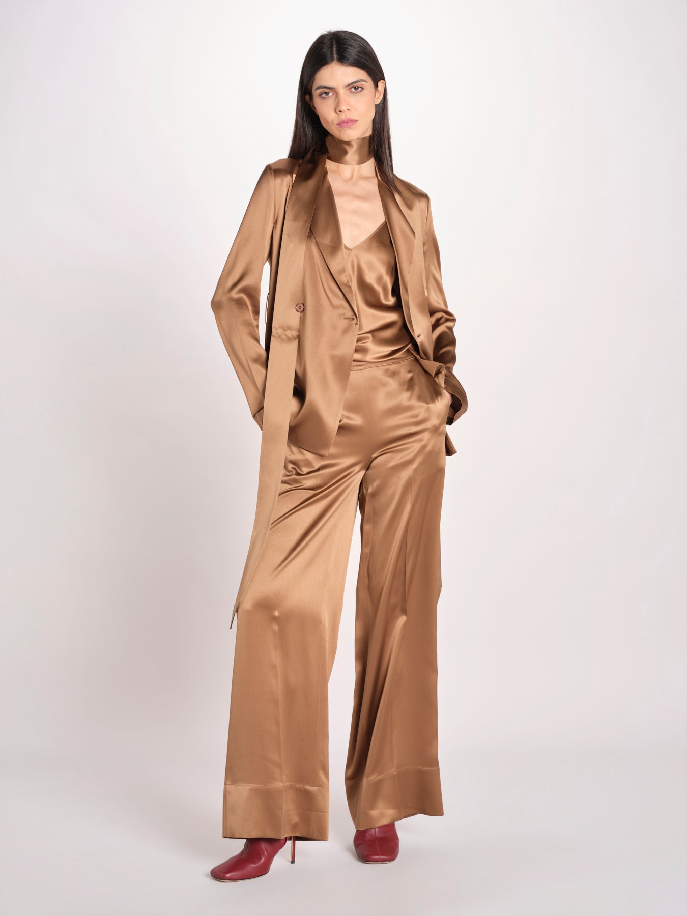 top in seta JF009634 CINNAMON 0605 joseph 