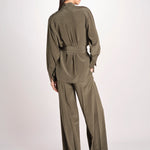 camicia in seta con tasche e fascia JF009656 PALM LEAF 2308 joseph 