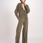 camicia in seta con tasche e fascia JF009656 PALM LEAF 2308 joseph 