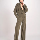 camicia in seta con tasche e fascia JF009656 PALM LEAF 2308 joseph 