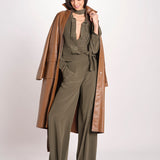 camicia in seta con tasche e fascia JF009656 PALM LEAF 2308 joseph 