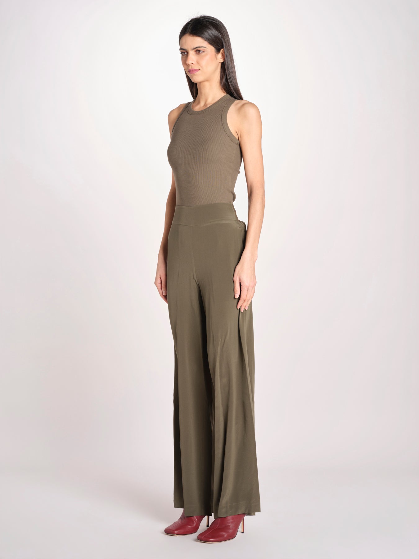 pantalone in seta JF009661 PALM LEAF 2308 joseph 