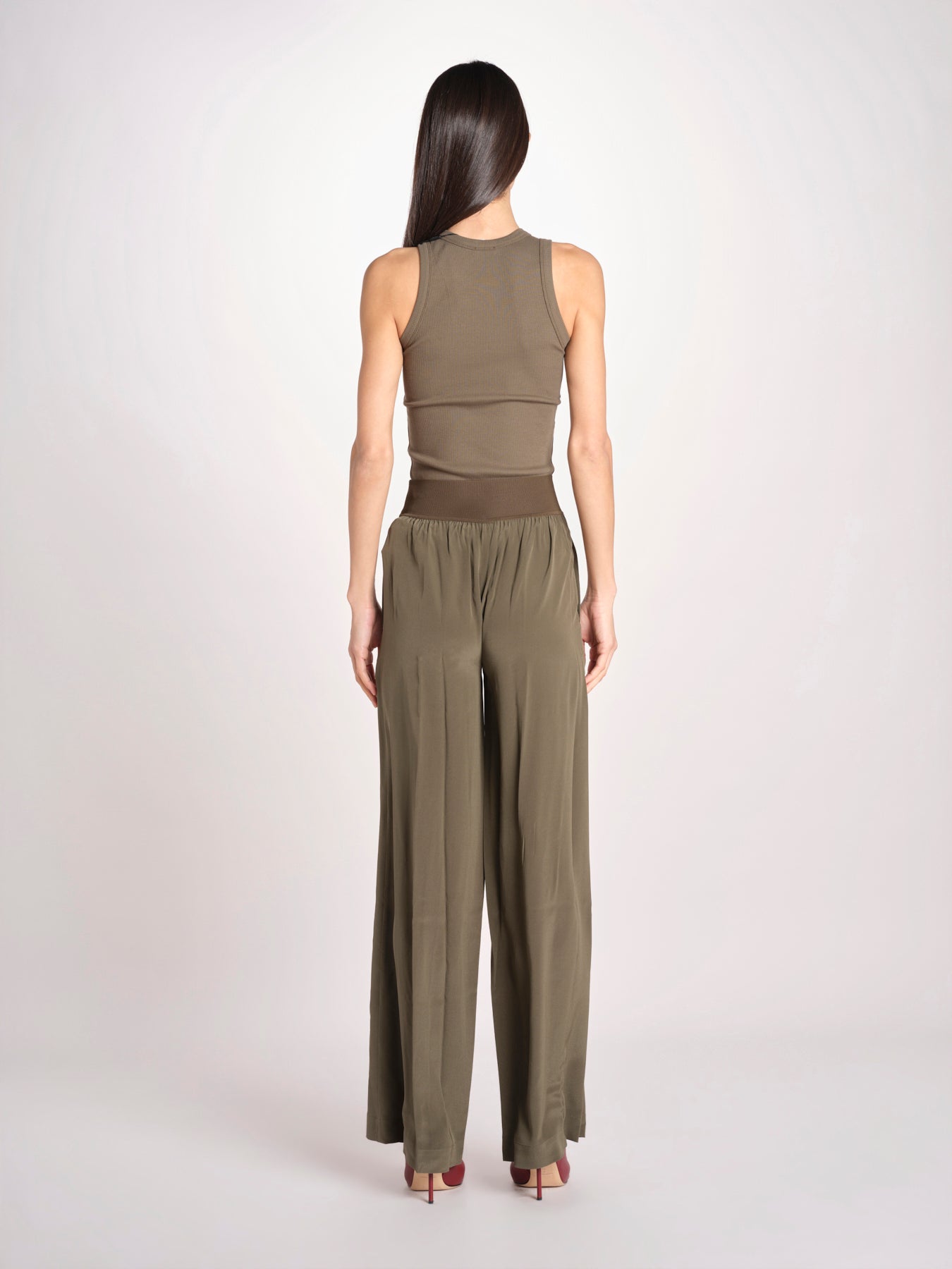 pantalone in seta JF009661 PALM LEAF 2308 joseph 