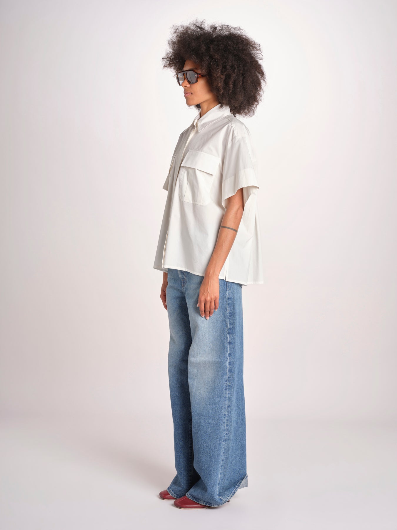 camicia m/c con tasche JF009663 PALM LEAF 2308 joseph 