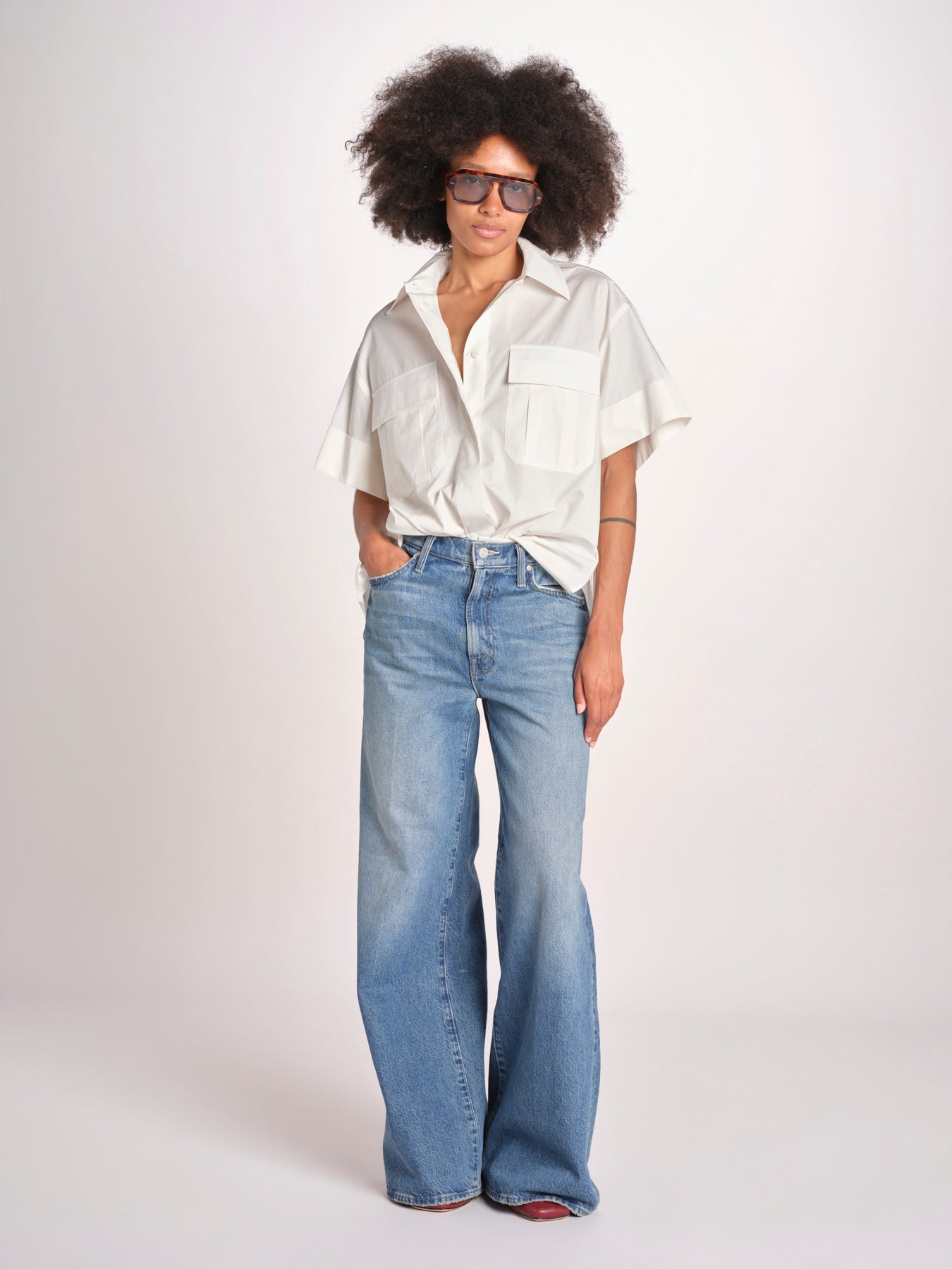camicia m/c con tasche JF009663 PALM LEAF 2308 joseph 