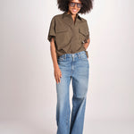 camicia m/c con tasche JF009663 PALM LEAF VER joseph 