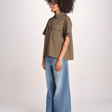 camicia m/c con tasche JF009663 PALM LEAF VER joseph 
