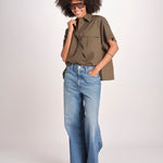 camicia m/c con tasche JF009663 PALM LEAF VER joseph 