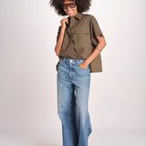 camicia m/c con tasche JF009663 PALM LEAF VER joseph 