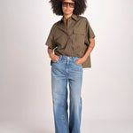 camicia m/c con tasche JF009663 PALM LEAF VER joseph 