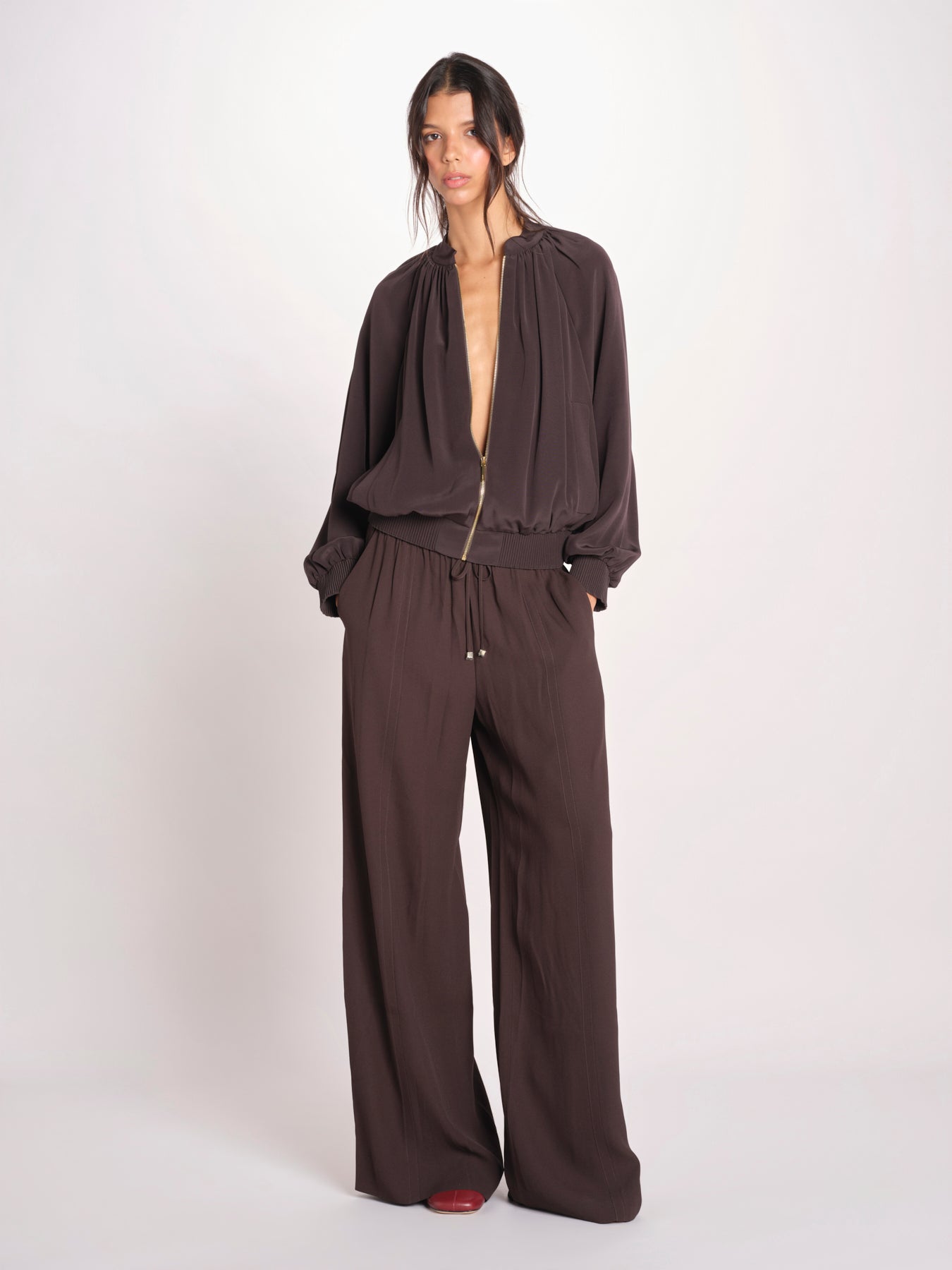 bomber in satin JF009669 COCOA 1204 joseph 