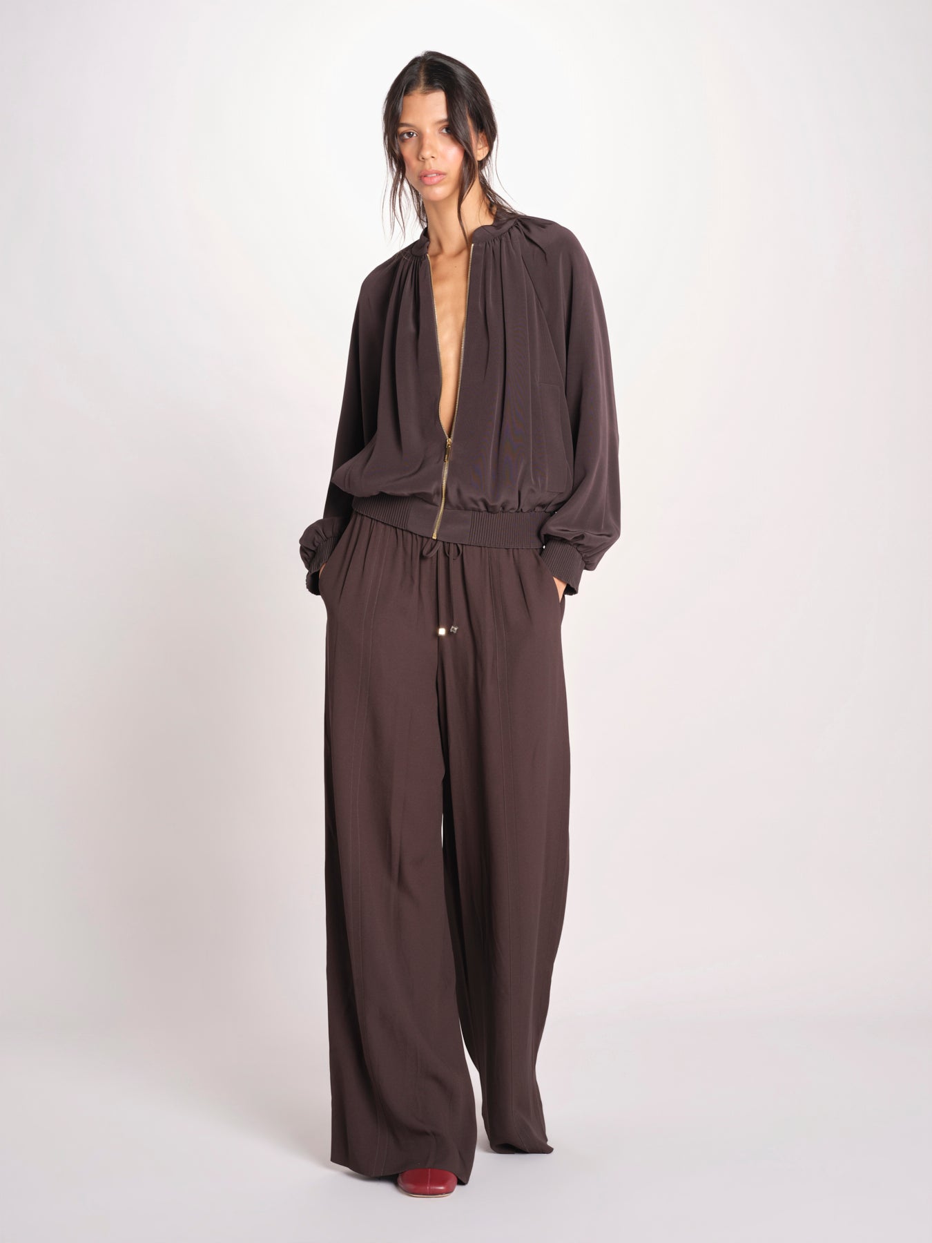 bomber in satin JF009669 COCOA 1204 joseph 