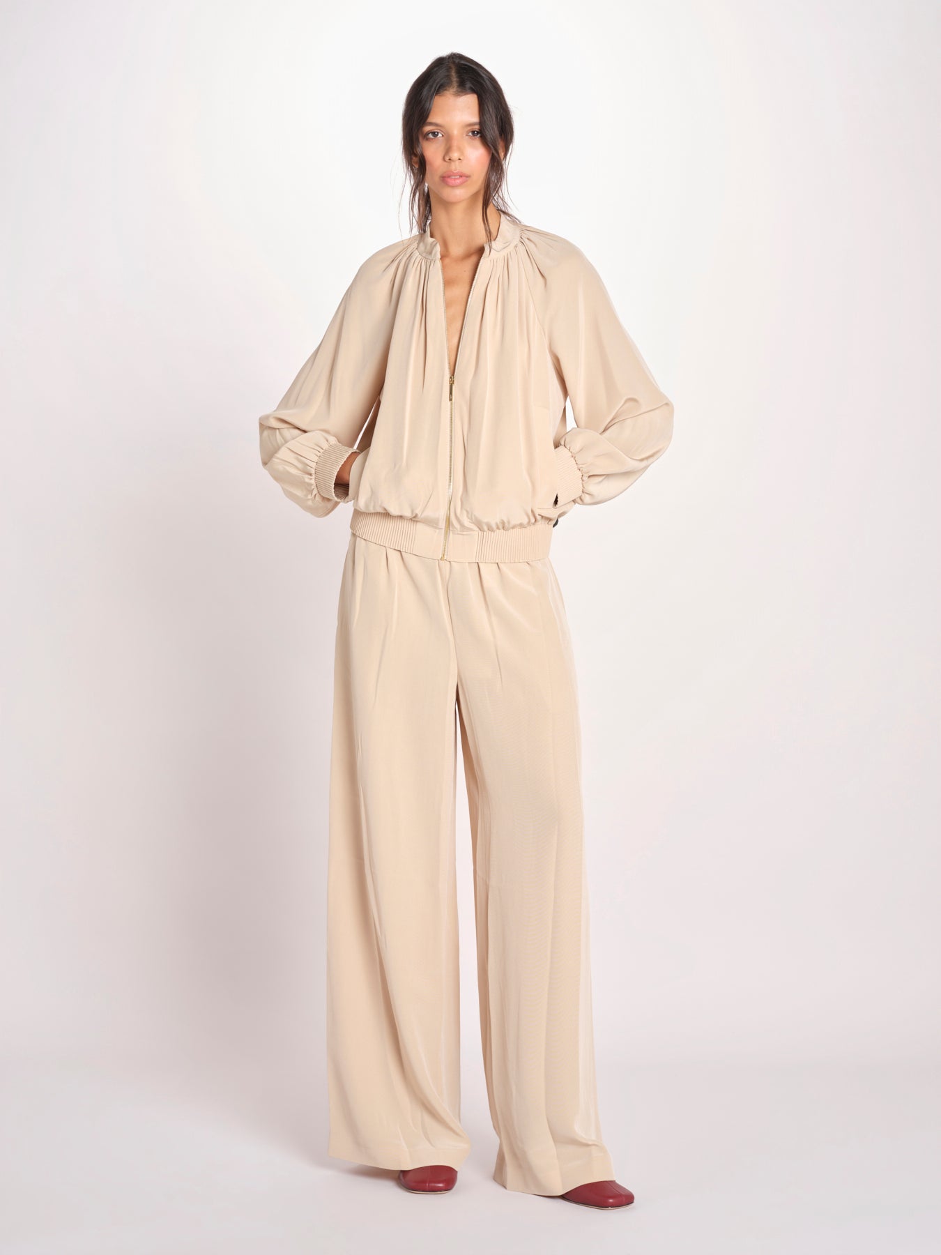 bomber in satin JF009669 POWDER 0801 joseph 