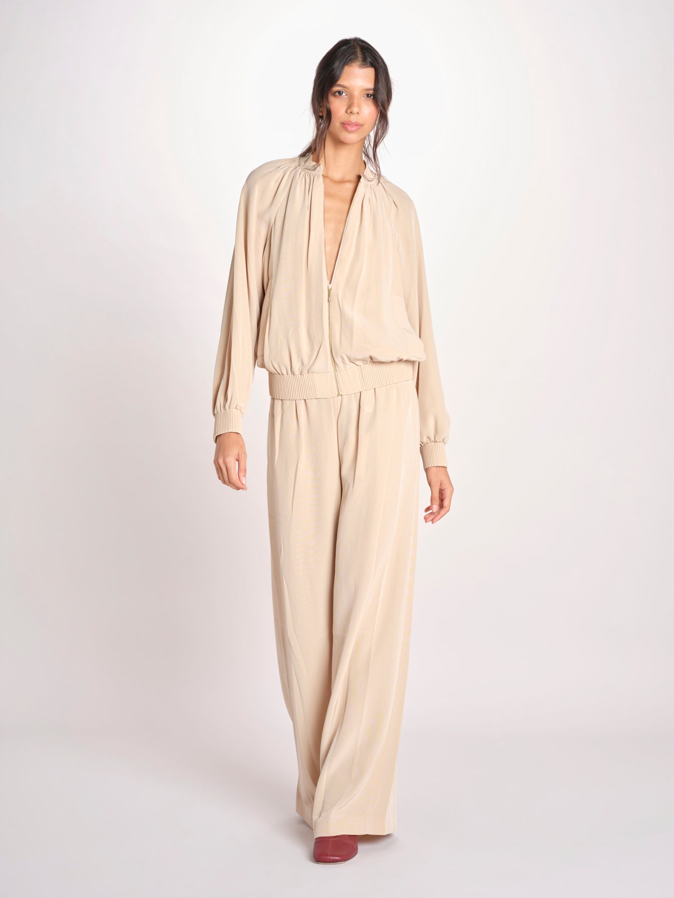 bomber in satin JF009669 POWDER 0801 joseph 