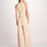 pantaloni in satin JF009671 POWDER 0801 joseph 