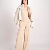 pantaloni in satin JF009671 POWDER 0801 joseph 