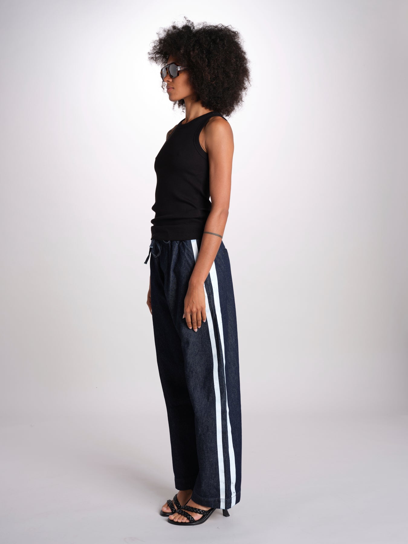 canottiera a costine JF009683 BLACK joseph 