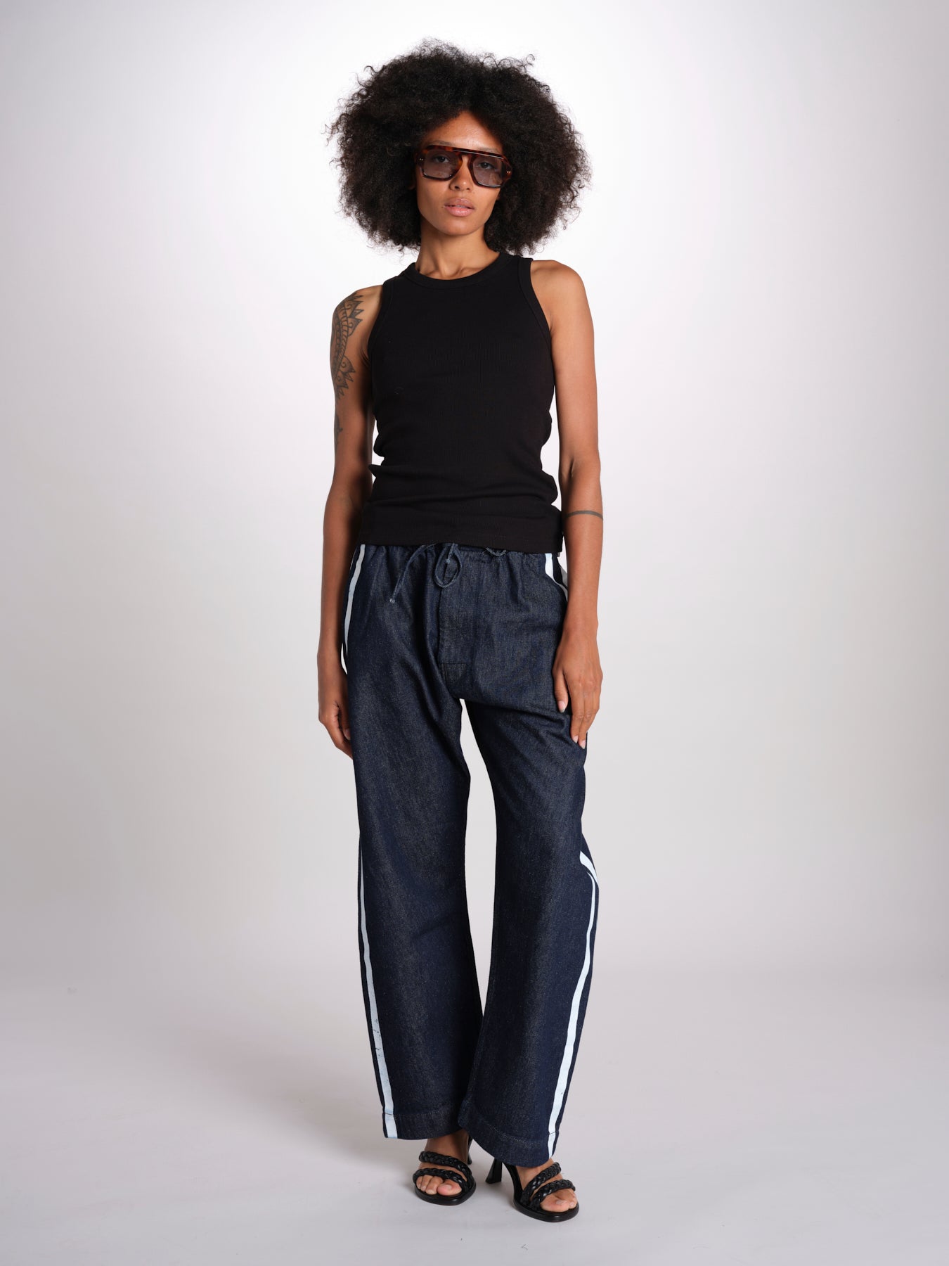 canottiera a costine JF009683 BLACK joseph 