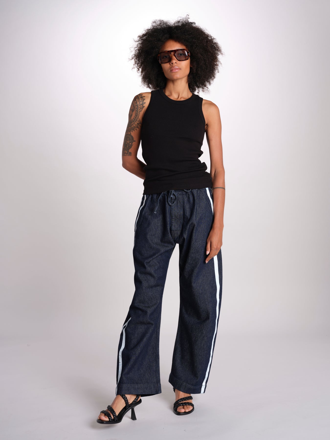 canottiera a costine JF009683 BLACK joseph 