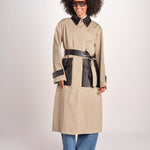 trench con tasche in pelle JF009690 DARK POWDER 1254 joseph 